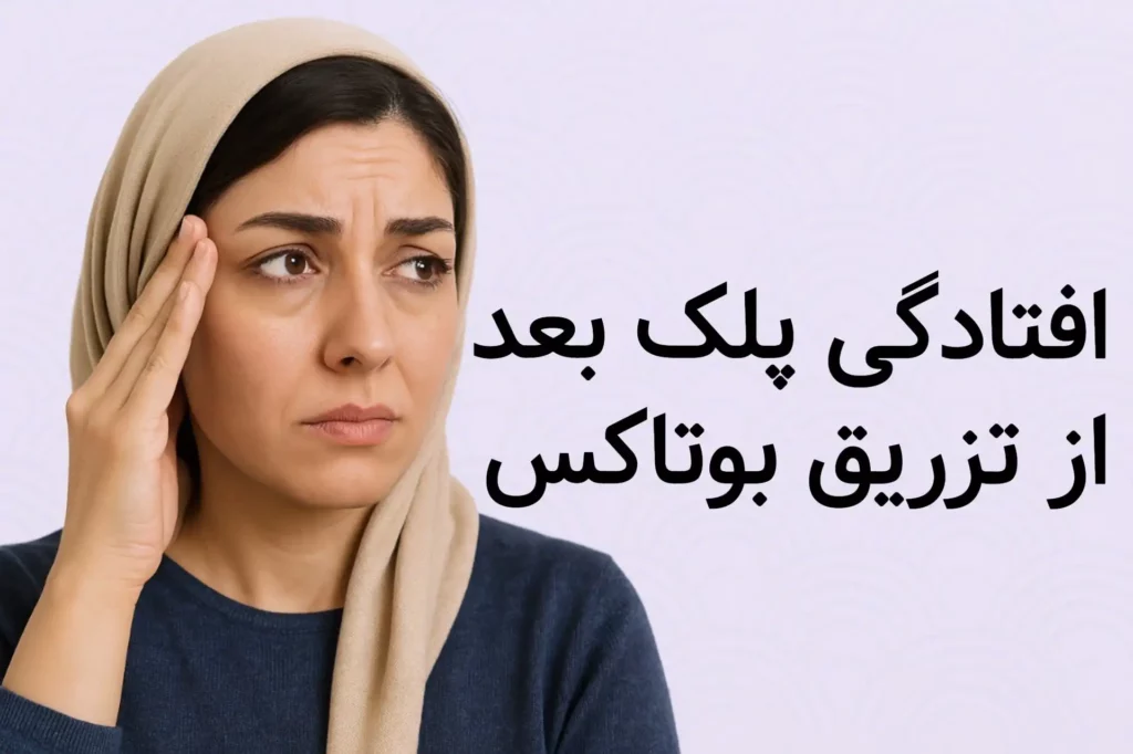 افتادگی پلک بعد از تزریق بوتاکس